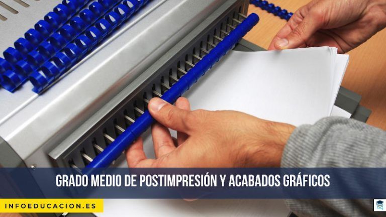 Grado medio de postimpresión y acabados gráficos